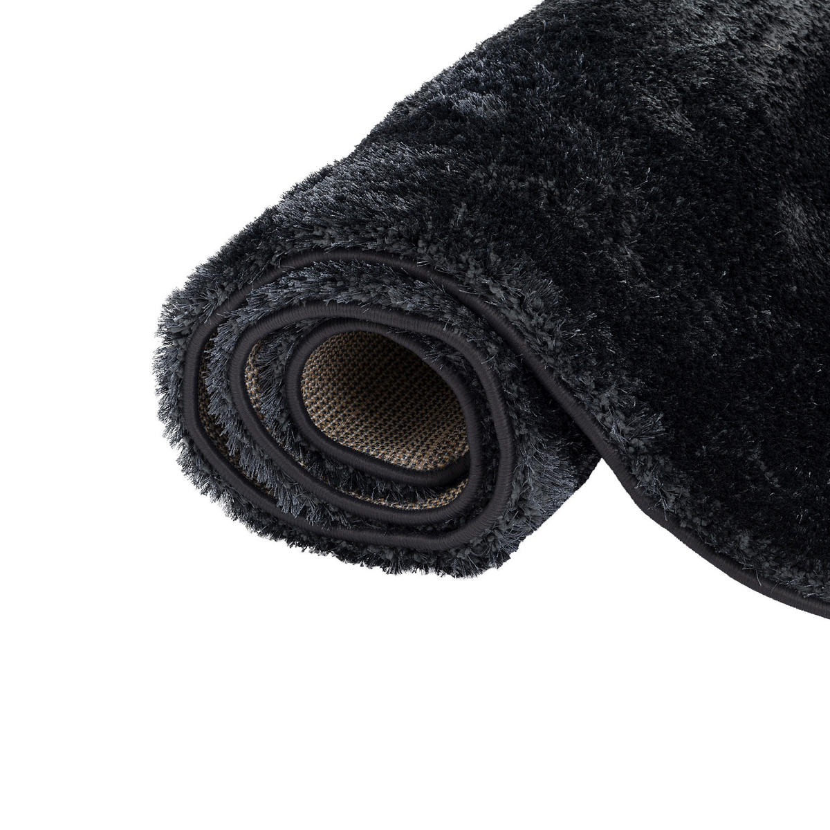 HOCHFLOR SHAGGY TEPPICH LUXUS FEELING MIX - Anthrazit, Textil (100/400cm) - Snapstyle