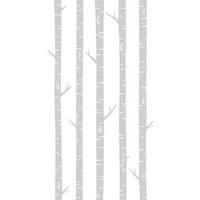 FOTOTAPETE Birkenstämme 150 x 279 cm - Grau, Papier (150/279cm) - ESTAhome