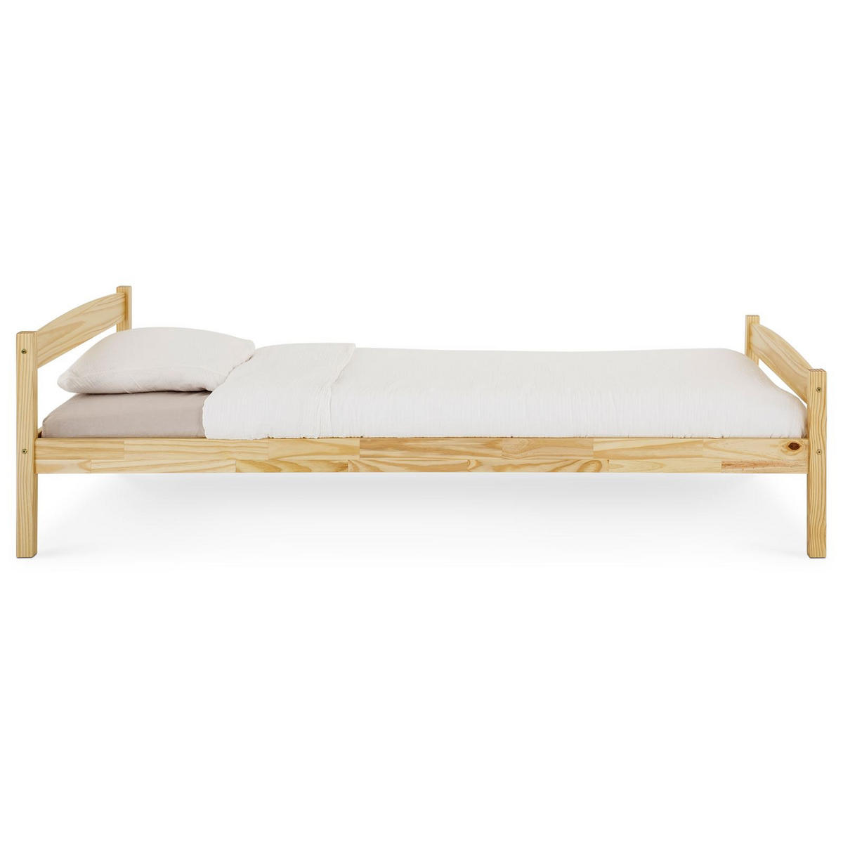 EINZELBETT BORIS 90X200 CM - Naturfarben, Holz (90/200cm) - IDIMEX