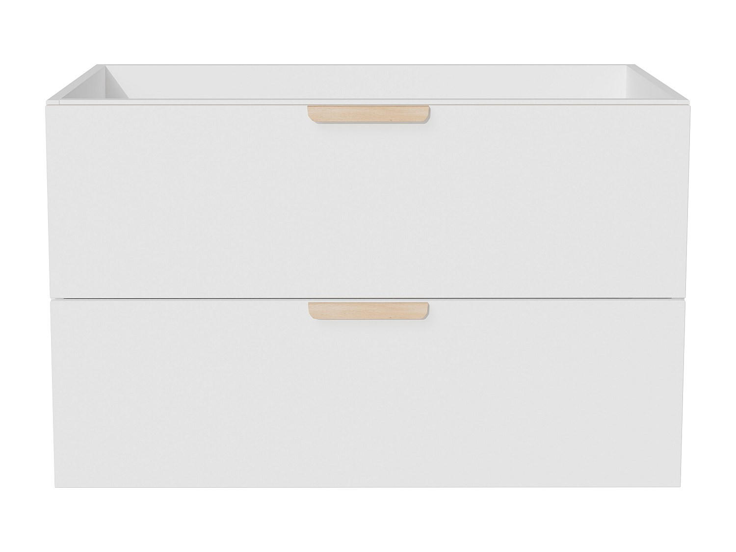 WASCHBECKENUNTERSCHRANK - 80 cm x 46 cm - holz - weiß Avoreli - Weiß, Holz (80/50/46cm) - Vente-Unique