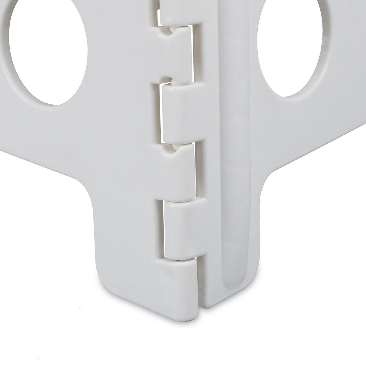 KLAPPHOCKER - Weiß, Kunststoff/Textil (39/39/32cm) - Relaxdays