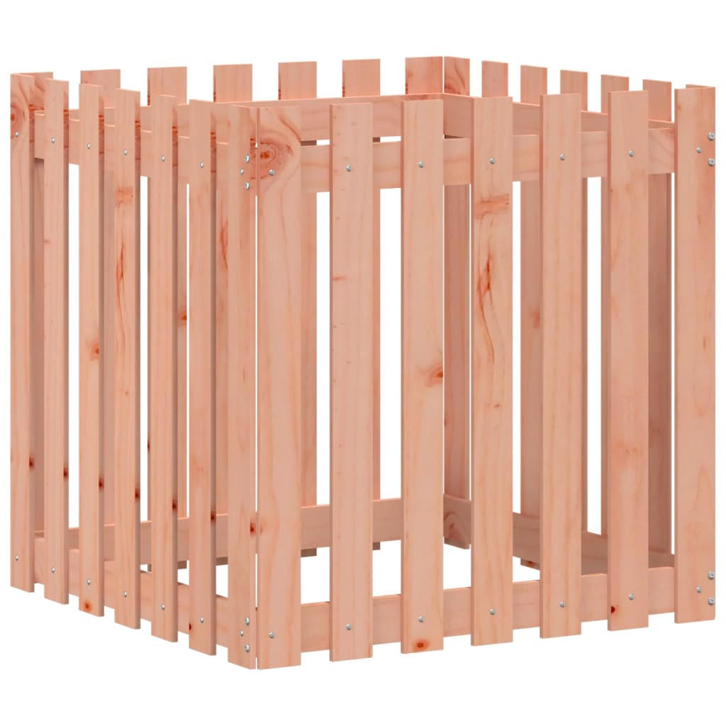 PFLANZKÜBEL Lattenzaun-Design 70x70x70 cm Massivholz Douglasie - Rotbraun, Holz (70/70/70cm)