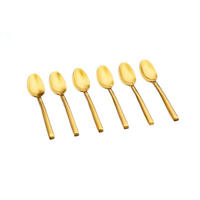 LÖFFEL 6er-Set Olaf - Gold - Goldfarben, Metall - Björn