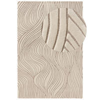 WOLLTEPPICH Tess Cream/Taupe 200x300 cm - Creme, Textil (200/300cm) - benuta Pure
