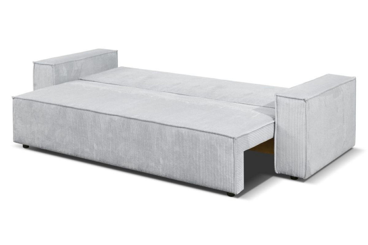 SOFA Passio III 250 x 105 cm, mit Schlaffunktion und Bettkasten, grau - Grau, Kunststoff (250/98/105cm) - Margaret Hadas24