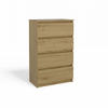 KOMMODE 4 SCHUBLADEN M4 - EICHE ARTISAN - Eiche Artisan, Holzwerkstoff (70/97/40cm) - CDF