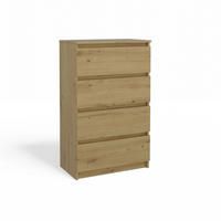 KOMMODE 4 SCHUBLADEN M4 - EICHE ARTISAN - Eiche Artisan, Holzwerkstoff (70/97/40cm) - CDF