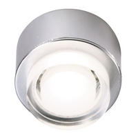 LED DECKENLEUCHTE Aufbauleuchte Silber - Silberfarben, Metall (4/4/3.2cm)