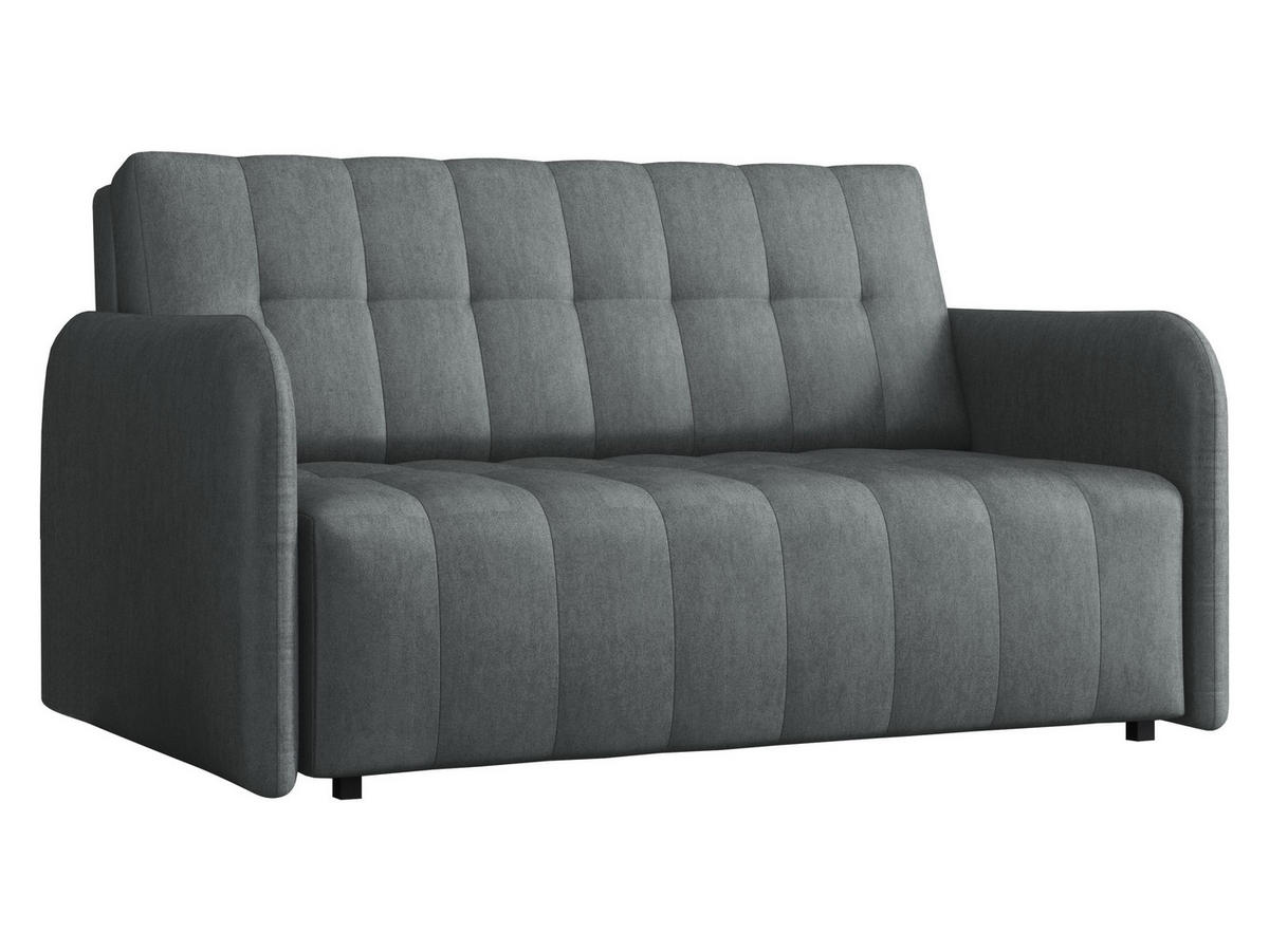 SCHLAFSOFA Viva Grand III - Dunkelgrau/Schwarz, Holz/Kunststoff (145/85/95cm) - MIRJAN24
