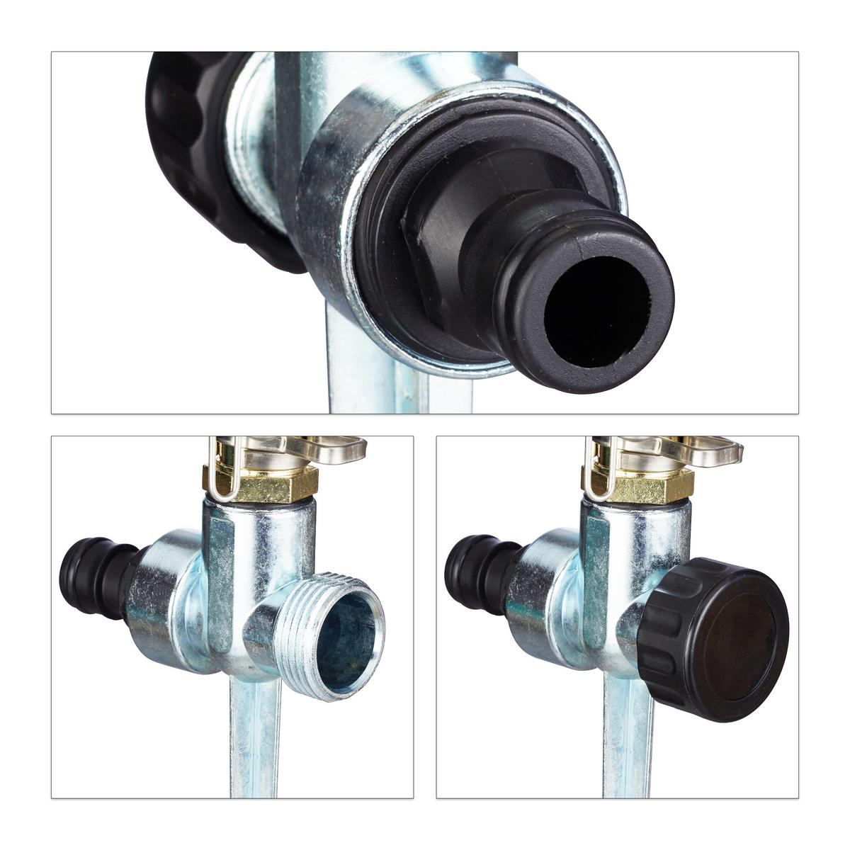 3xIMPULSREGNER - Multicolor, Kunststoff/Metall (11/29/6cm) - Relaxdays