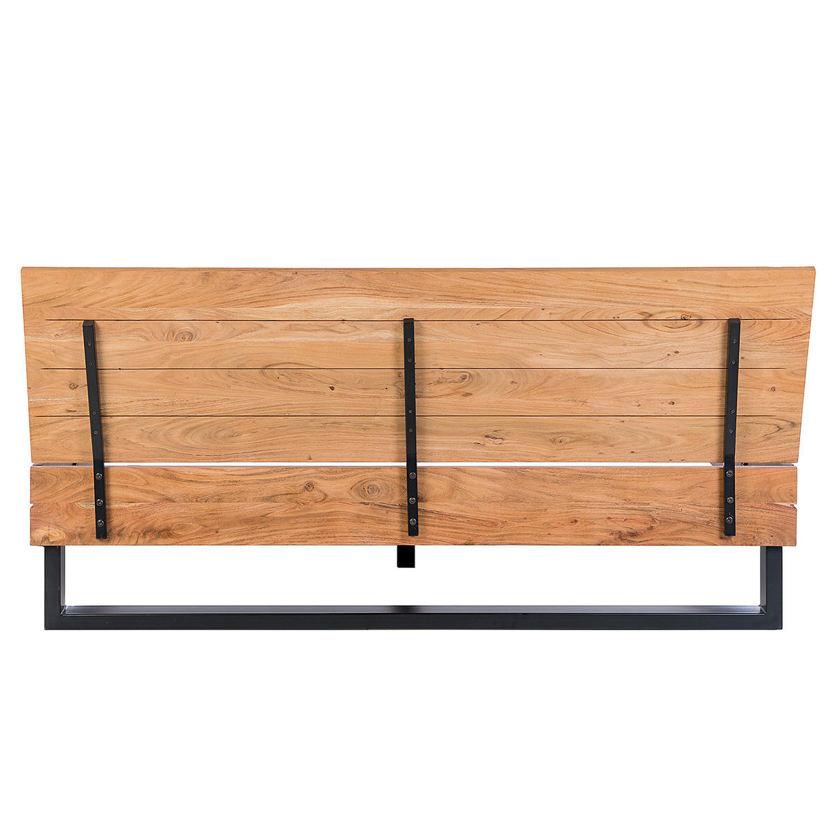 MASSIVHOLZBETT - Akazie massiv - Akaziefarben, Holz (180/200cm) - home24