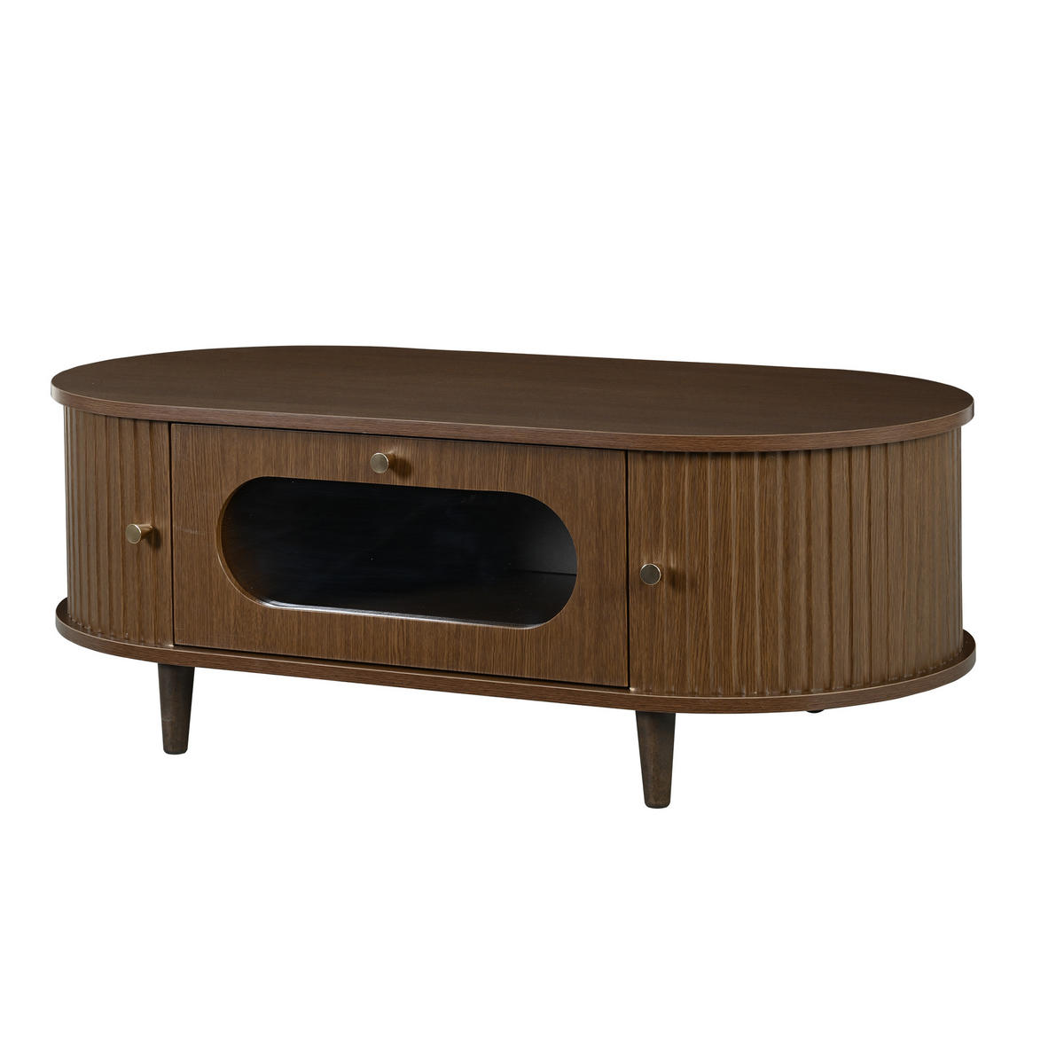 COUCHTISCH Walnuss - Braun, Holzwerkstoff (100/50/36cm)