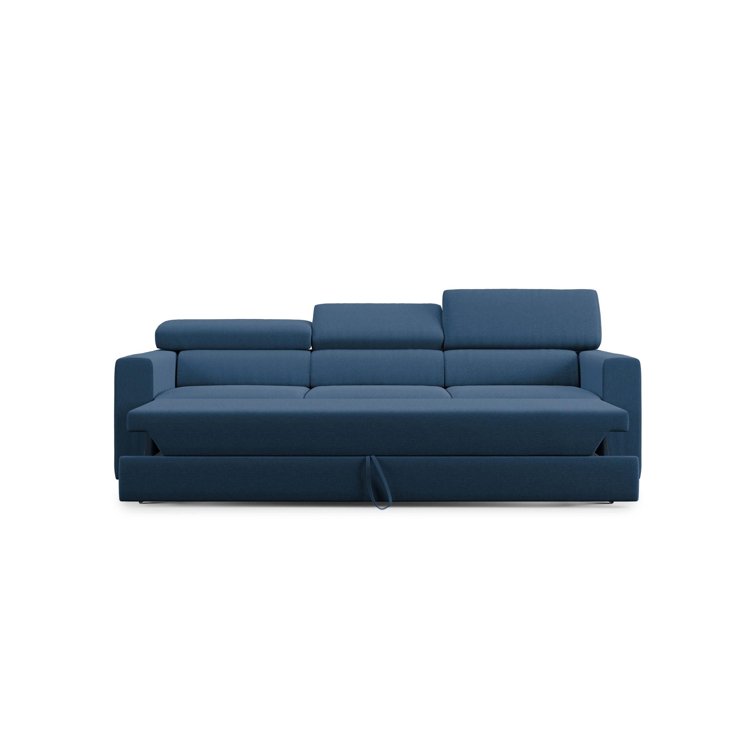 Thumbnail - Divani.store Linearsofa, Blau, Textil, 240x74x100 cm, Wohnzimmer, Sofas & Couches, Sofas