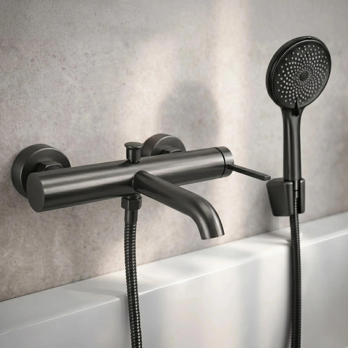 WANNENARMATUR Rea Rivo Titan - Titanfarben, Metall (15/6/22.5cm) - REA