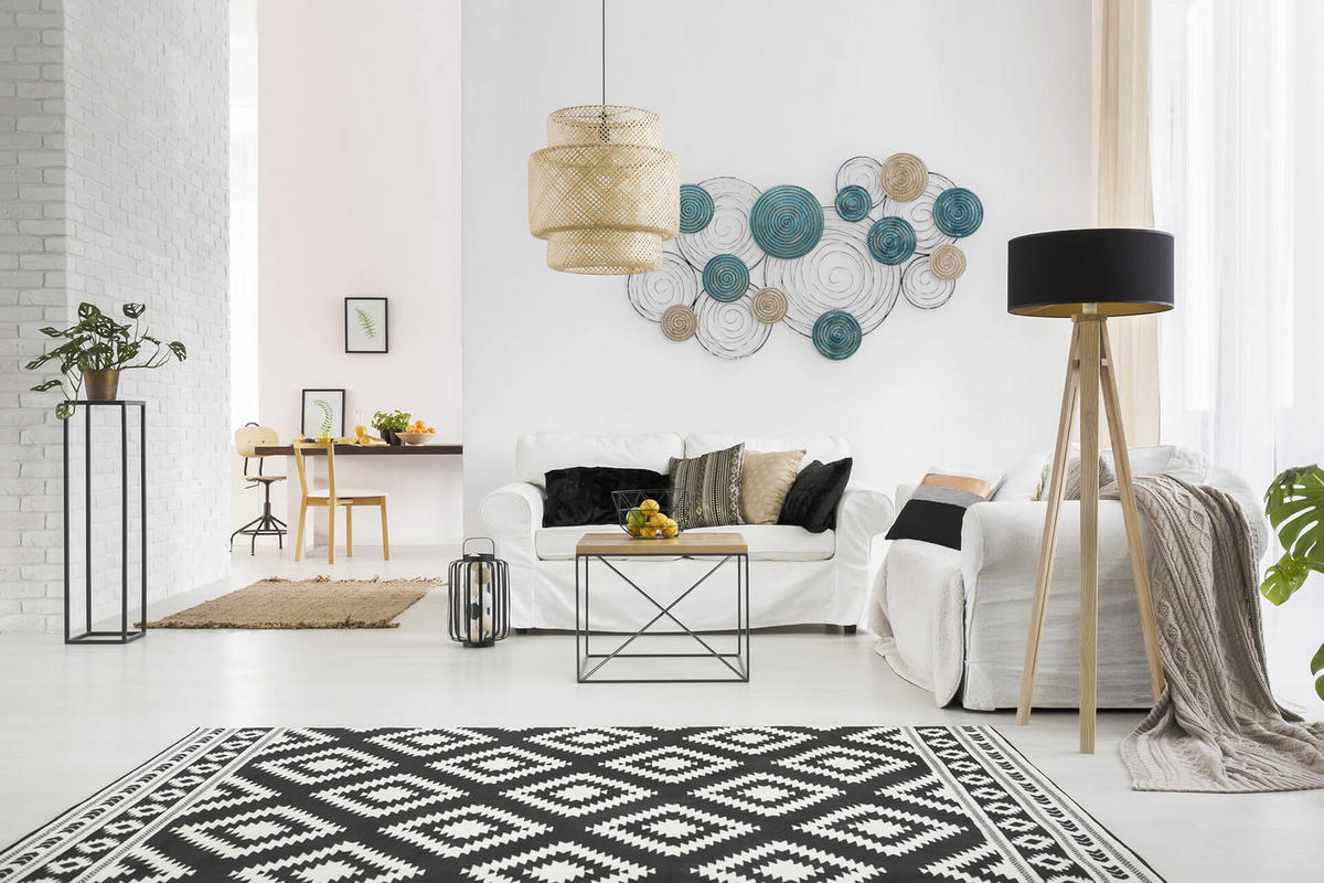 WANDDEKO Blau 114/63 cm - Blau, Metall (2/63/6cm) - KUNSTLOFT