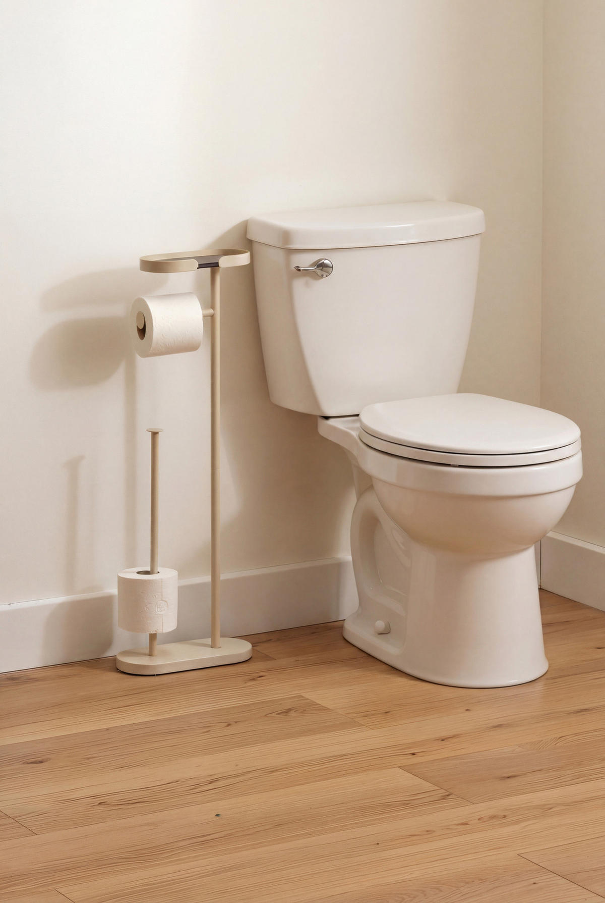 TOILETTENPAPIERHALTER Argileo 25,5/11,5/72,2 cm - Beige, Metall (11.5/72.2/25.5cm) - 5five Simply Smart