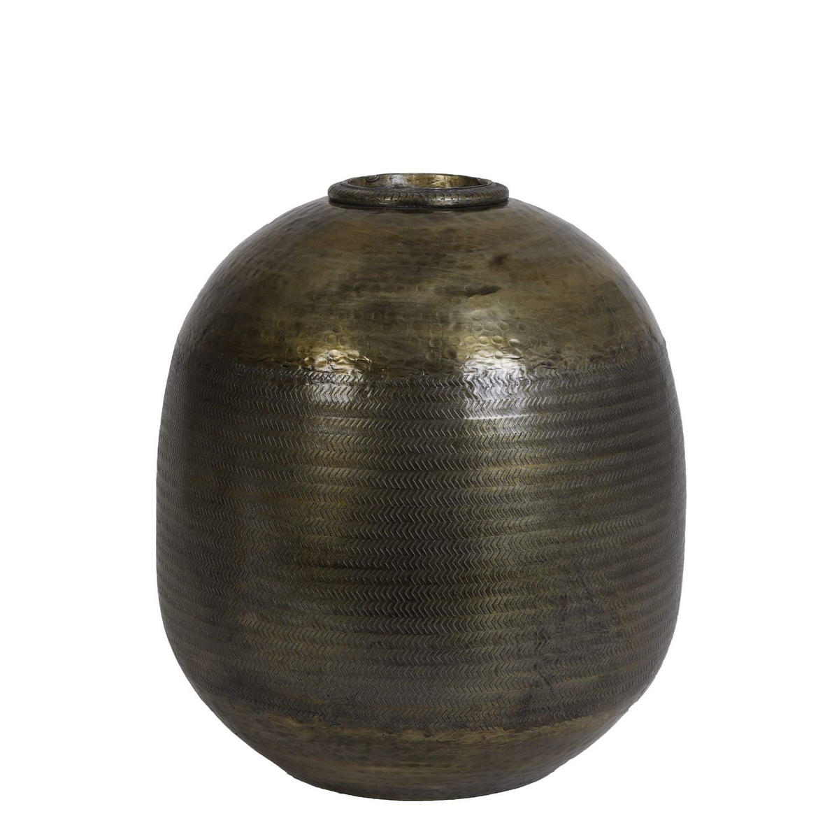 VASE Lezay Bronze 48/48/52 cm - Bronzefarben, Metall (52cm) - Light & Living