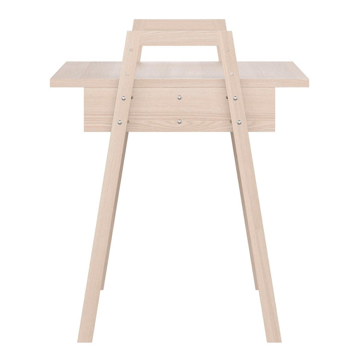 SCHREIBTISCH mit Holzdekor und Beinen aus massiver Eiche L128 cm - SPOT - Braun, Holzwerkstoff (128/68/81.5cm) - Calicosy