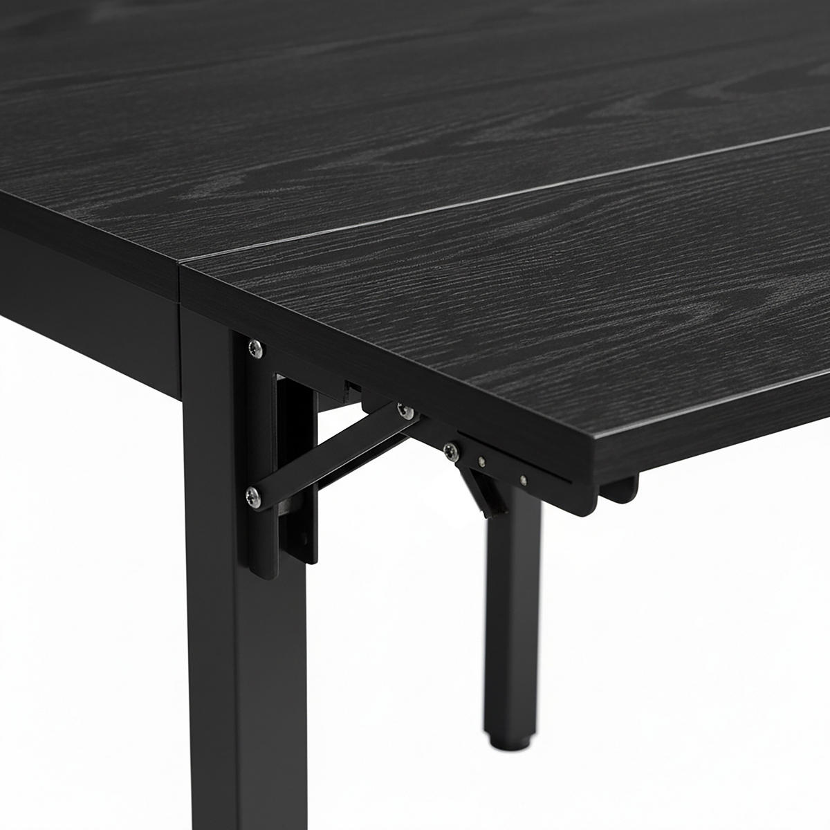 ESSTISCH - Schwarz, Holzwerkstoff/Metall (78/120/76cm) - Relaxdays