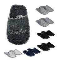 6XPANTOFLE pro hosty - různobarevná, textil (28/50/6cm) - Relaxdays