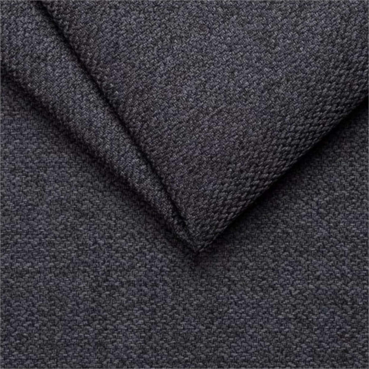 ECKSOFA mit Schlaffunktion Luka L Twist 23 - Dunkelgrau - Rechts - Dunkelgrau/Silberfarben, Holzwerkstoff (260/168cm) - Möblo