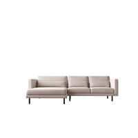 ECKSOFA L-form Dani Stoff Verita Beige Links - Sandfarben, Holz (174/281cm) - Kaiser Möbel