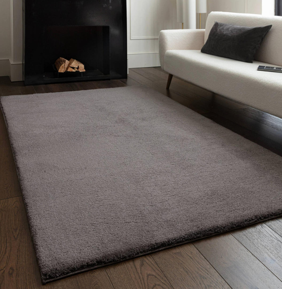 TEPPICH Wohn-/Schlafzimmer Langflor MOCO Grau 160x230 cm - Grau, Textil (160/230cm) - Novatrend