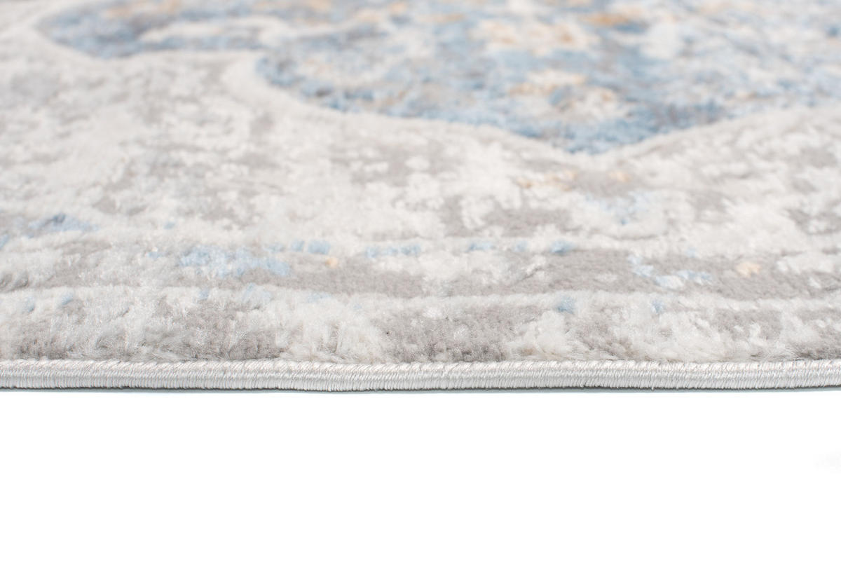 TEPPICH VALLEY Grau Blau 300/400 cm - Blau, Textil (300/400cm) - Tapiso