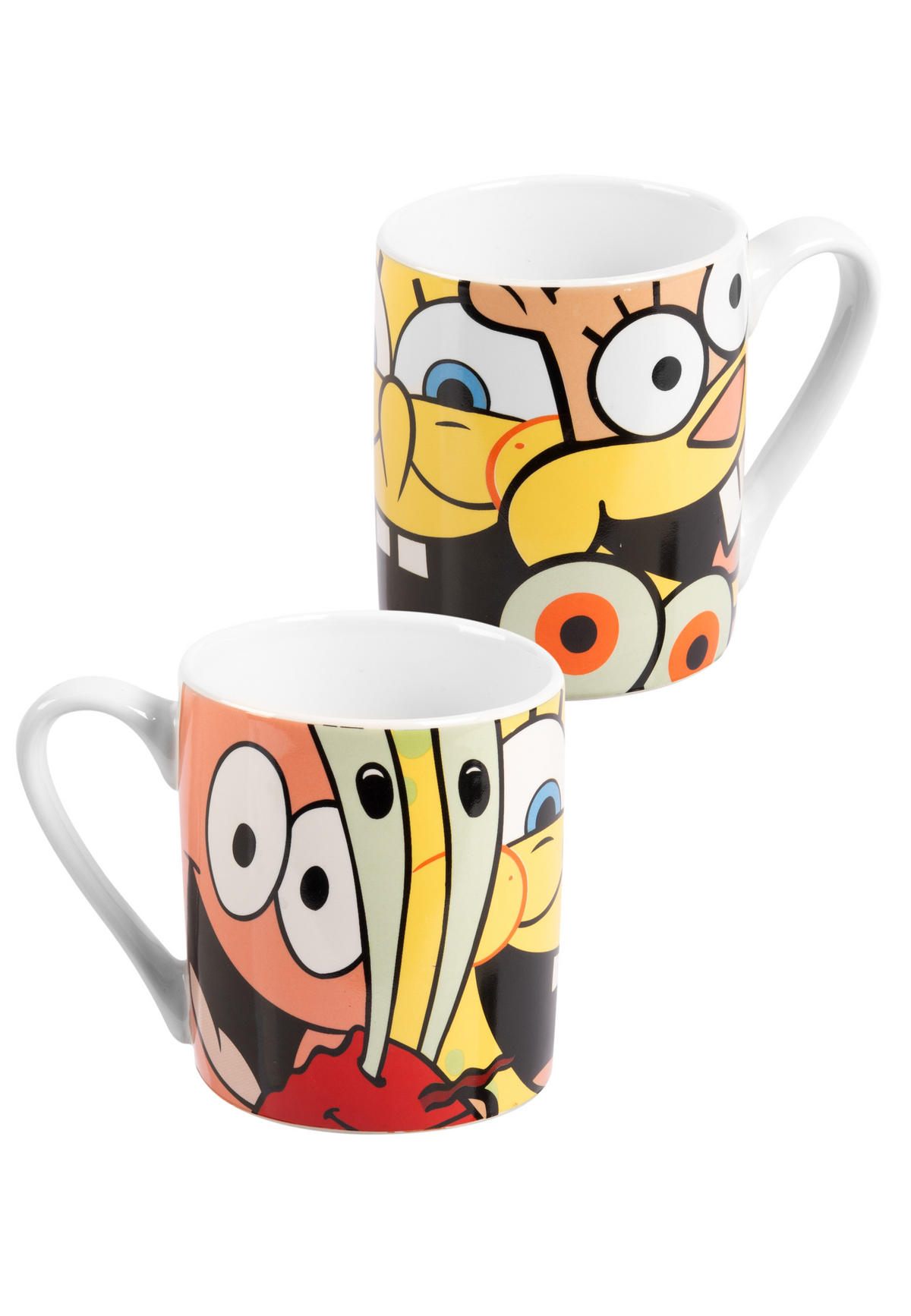 FRÜHSTÜCKSSET Spongebob Schwammkopf Mehrfarbig 3-teilig - Multicolor, Keramik (23.8/11.2/23.3cm)