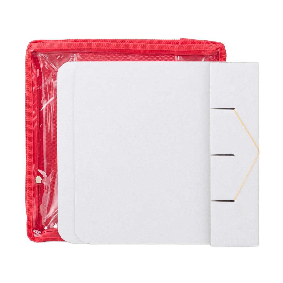 3XWEIHNACHTSKUGEL-AUFBEWAHRUNGSBOX - Multicolor, Papier/Kunststoff (32/16/32cm) - Relaxdays