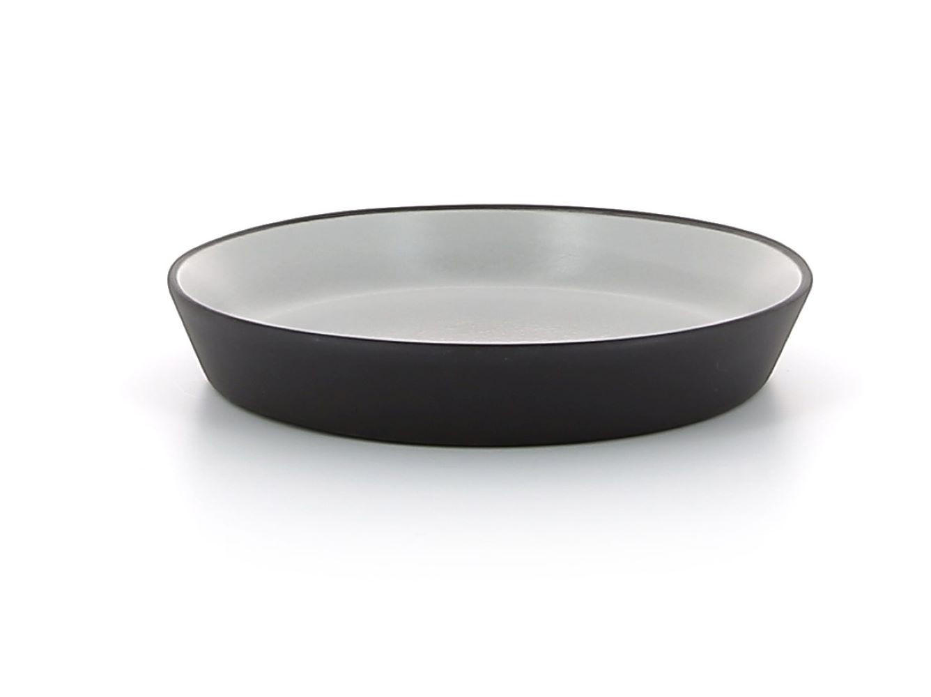 SCHALE EQUINOXE 15 cl Pfeffer - Hellgrau, Keramik (14/2.5/14cm) - Revol Porcelaine France