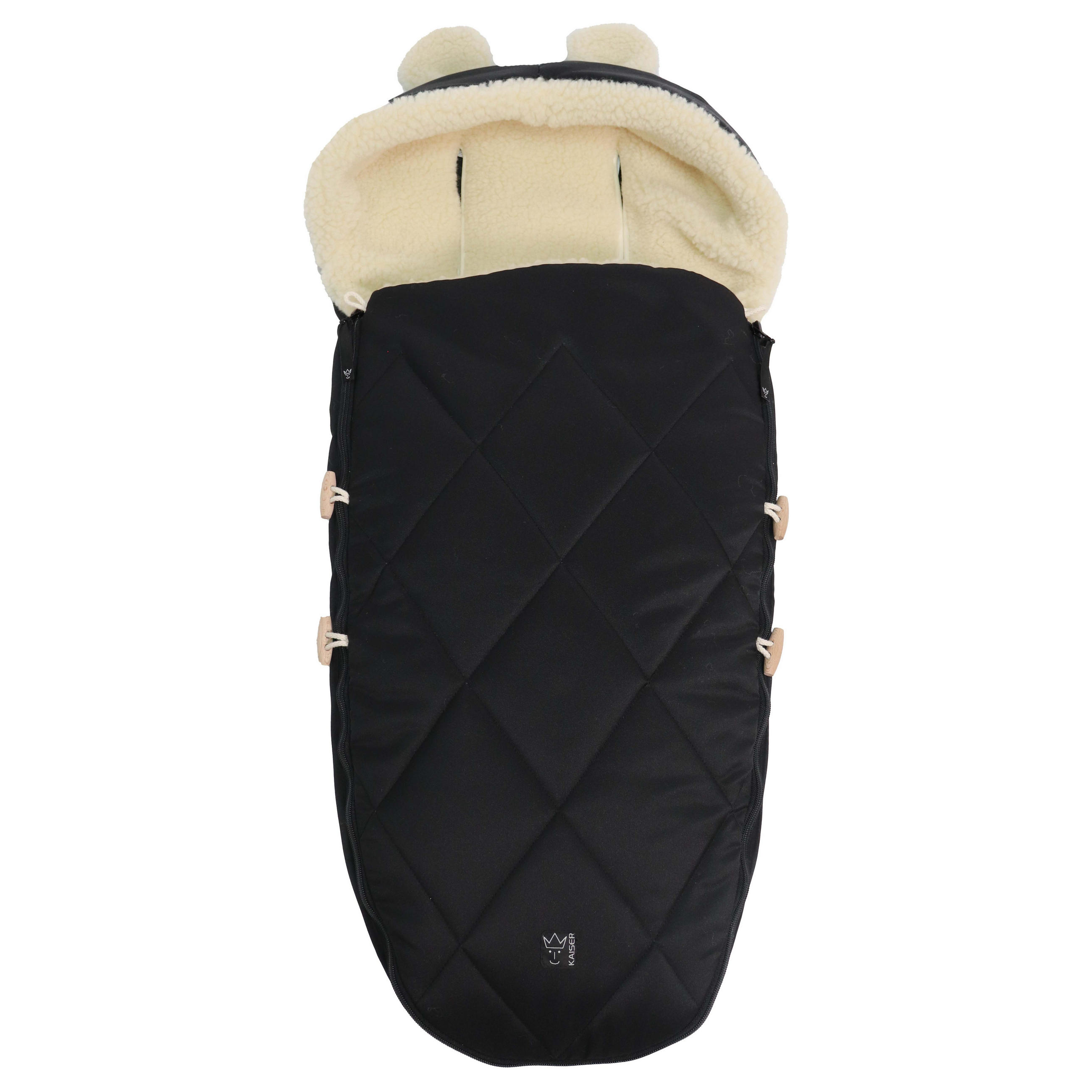 XXXLutz Kinderwagenfusssack Schwarz 43x93 cm