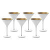 COCKTAILSCHALEN Elements Weiß-Gold 240 ml 6er Set - Goldfarben/Weiß, Glas (0.24L) - Stölzle Lausitz