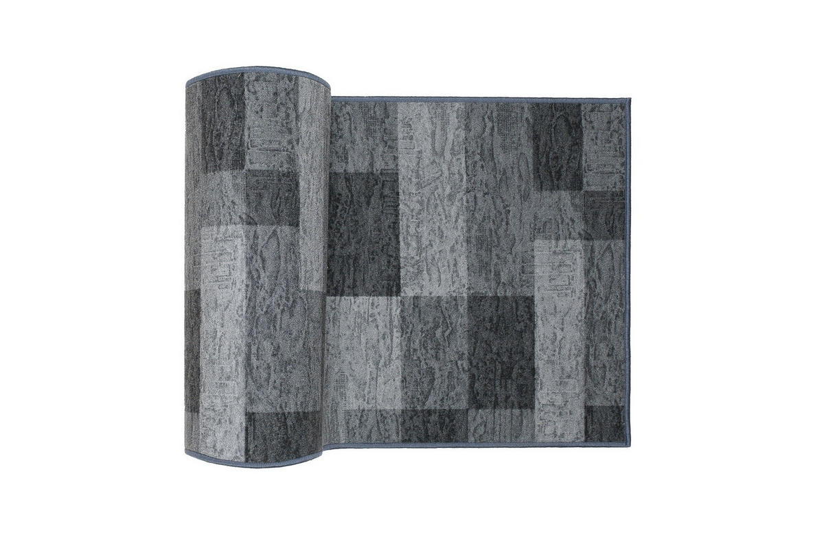 TEPPICHLÄUFER Anti-Rutsch Graphitfarben rutschfest Gummiunterlage 100/900 cm - Graphitfarben, Textil (100/900cm) - Tapiso