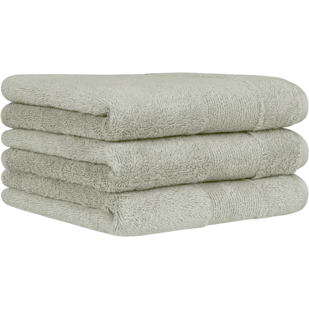 HANDTÜCHER THE LUXURY 5000 SEEGRAS - 434 - Grün, Textil (80/150cm) - Cawö