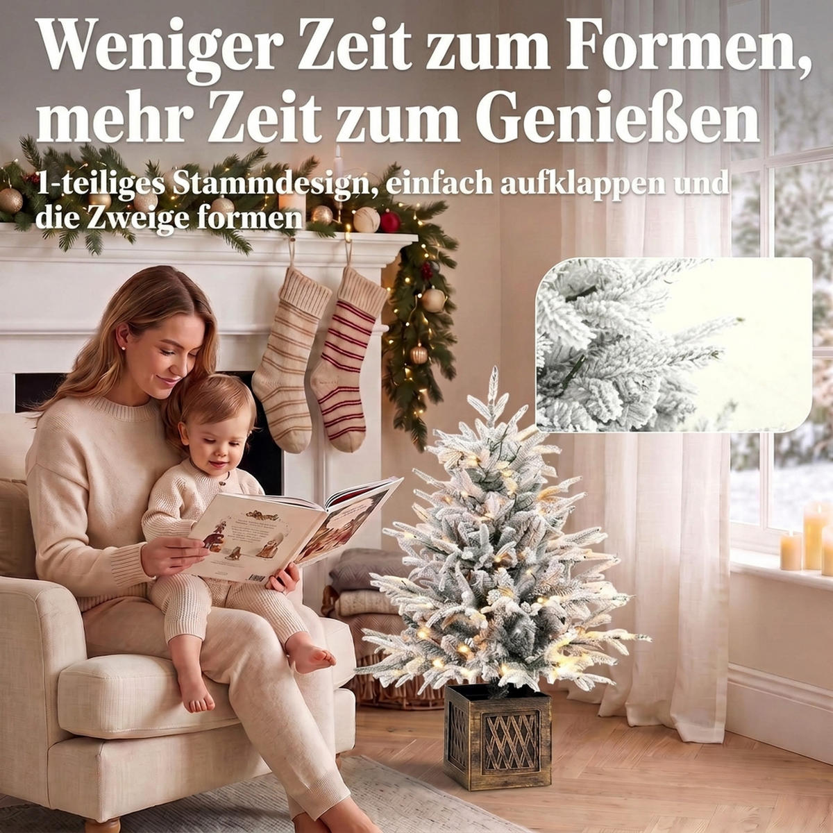 WEIHNACHTSBAUM PE PVC Grün - Grün, Kunststoff (90cm) - HOMCOM