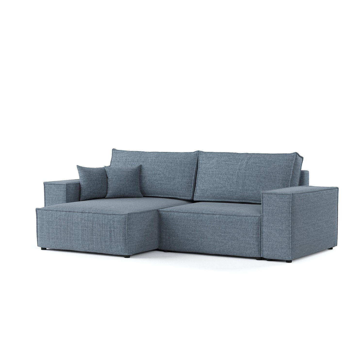AltaBeds ROHOVÁ SEDAČKA CAVO, textil, Modrošedá