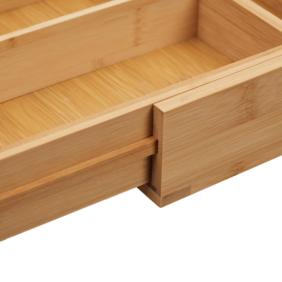 BESTECKKASTEN - Hellbraun, Holz/Holzwerkstoff (45/5.5/44.5cm) - Relaxdays