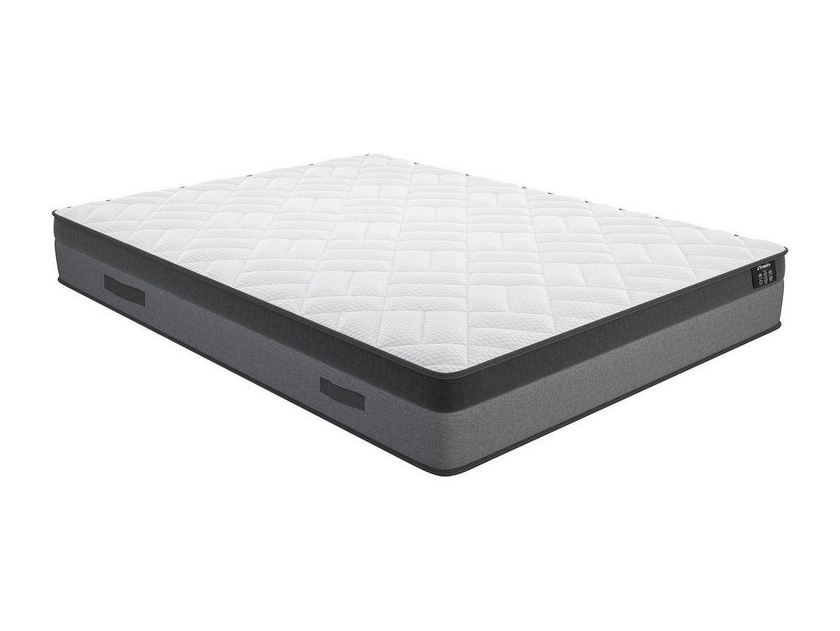 STANDARDMATRATZE - 2 Personen - stoff - weiß Illusion - Weiß, Textil (160/200cm) - Vente-Unique
