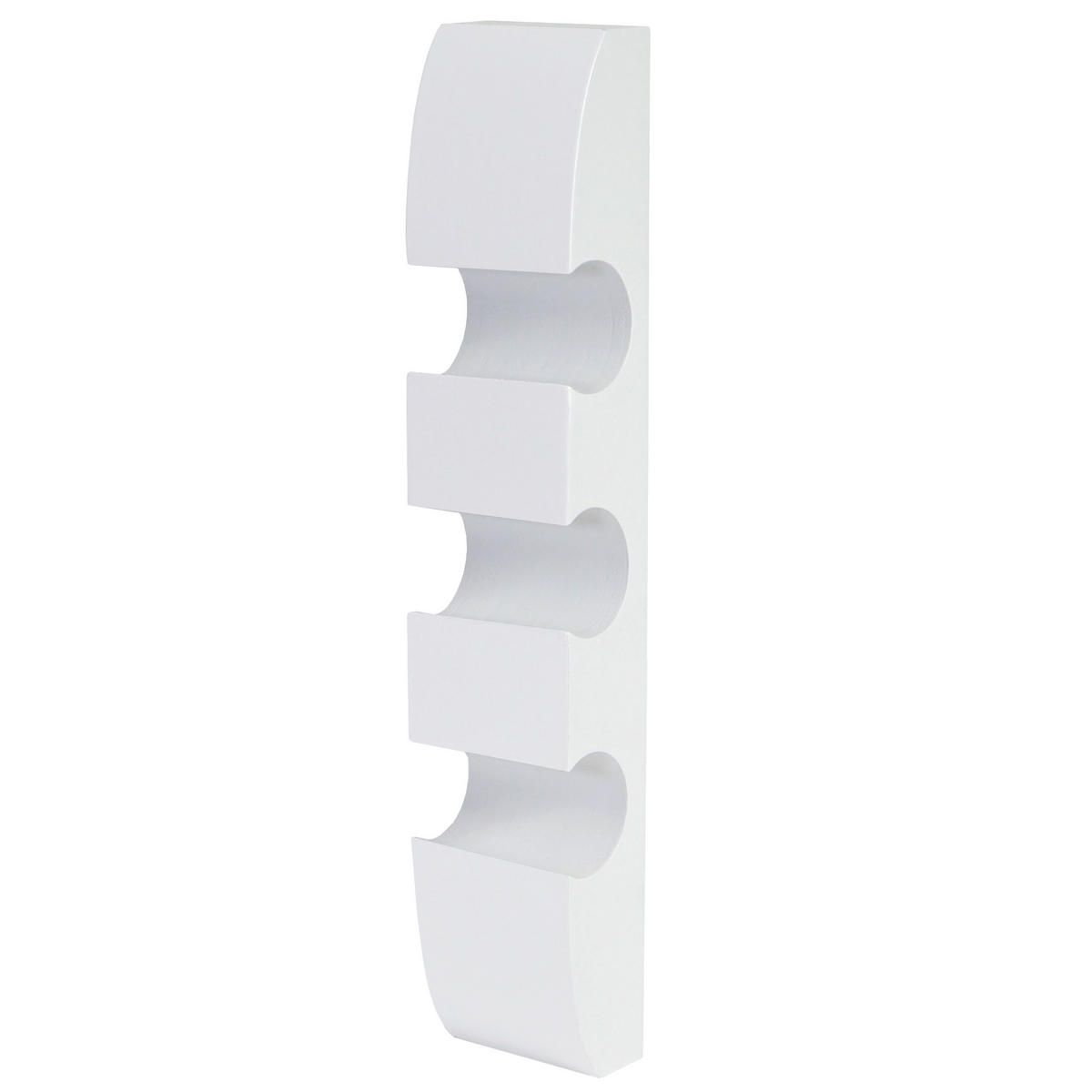 WEINREGAL MILLAU Weiß - Weiß, Holzwerkstoff (13/54/9cm) - MCW