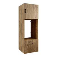 WASCHMASCHINENSCHRANK Serie 2 67cm Breit, 205cm Hoch - Eichefarben, Holzwerkstoff (67/205/67cm)