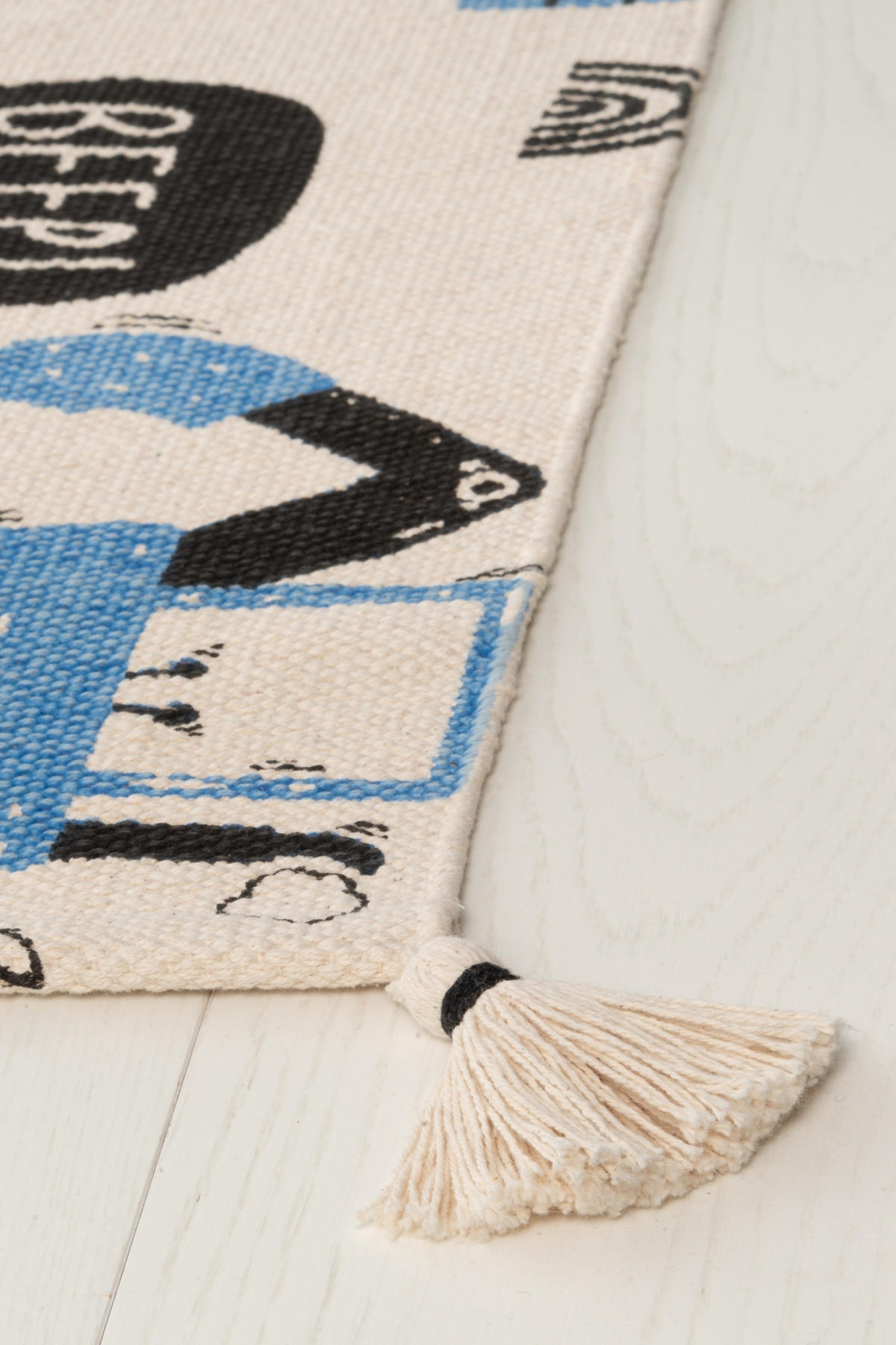 BAUMWOLLTEPPICH LKW-Muster 70/120 cm - Multicolor, Naturmaterialien (70/120cm)