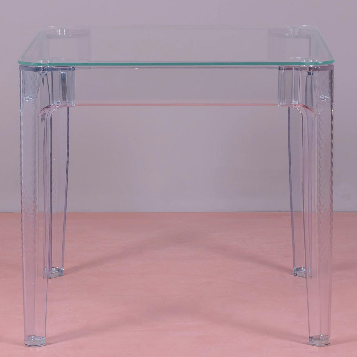 GLASTISCH Quadratisch Transparent 80/80/74 cm - Transparent, Glas (80/80/74cm) - Nest Dream