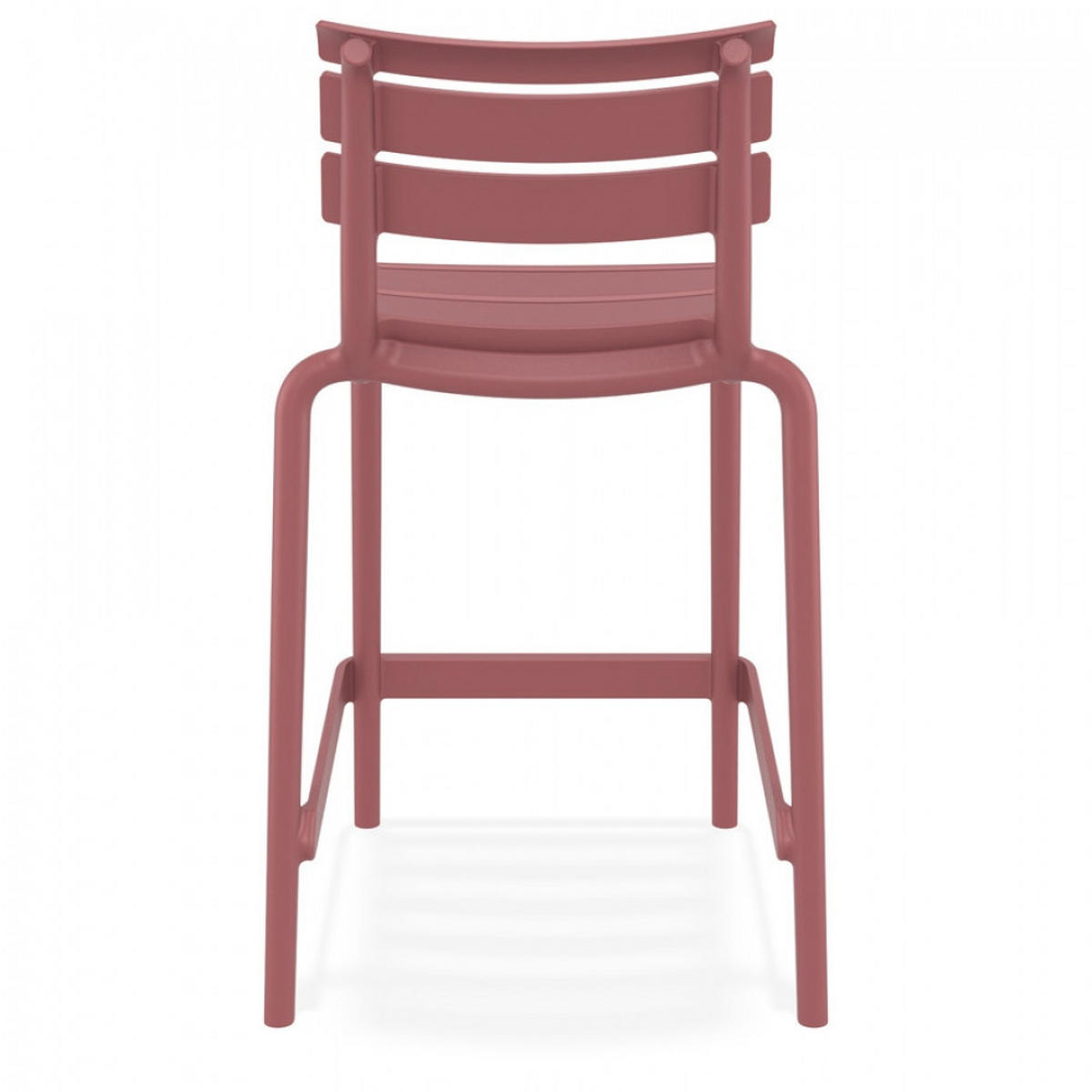 BARHOCKER Rot 52x95x55cm - Rot, Kunststoff (52/95/55cm) - AlterEgo