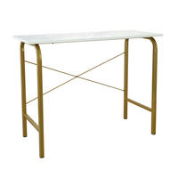 BÜROTISCH Messing - Messingfarben, Holzwerkstoff (73.6/40/73.6cm) - Teamson Home