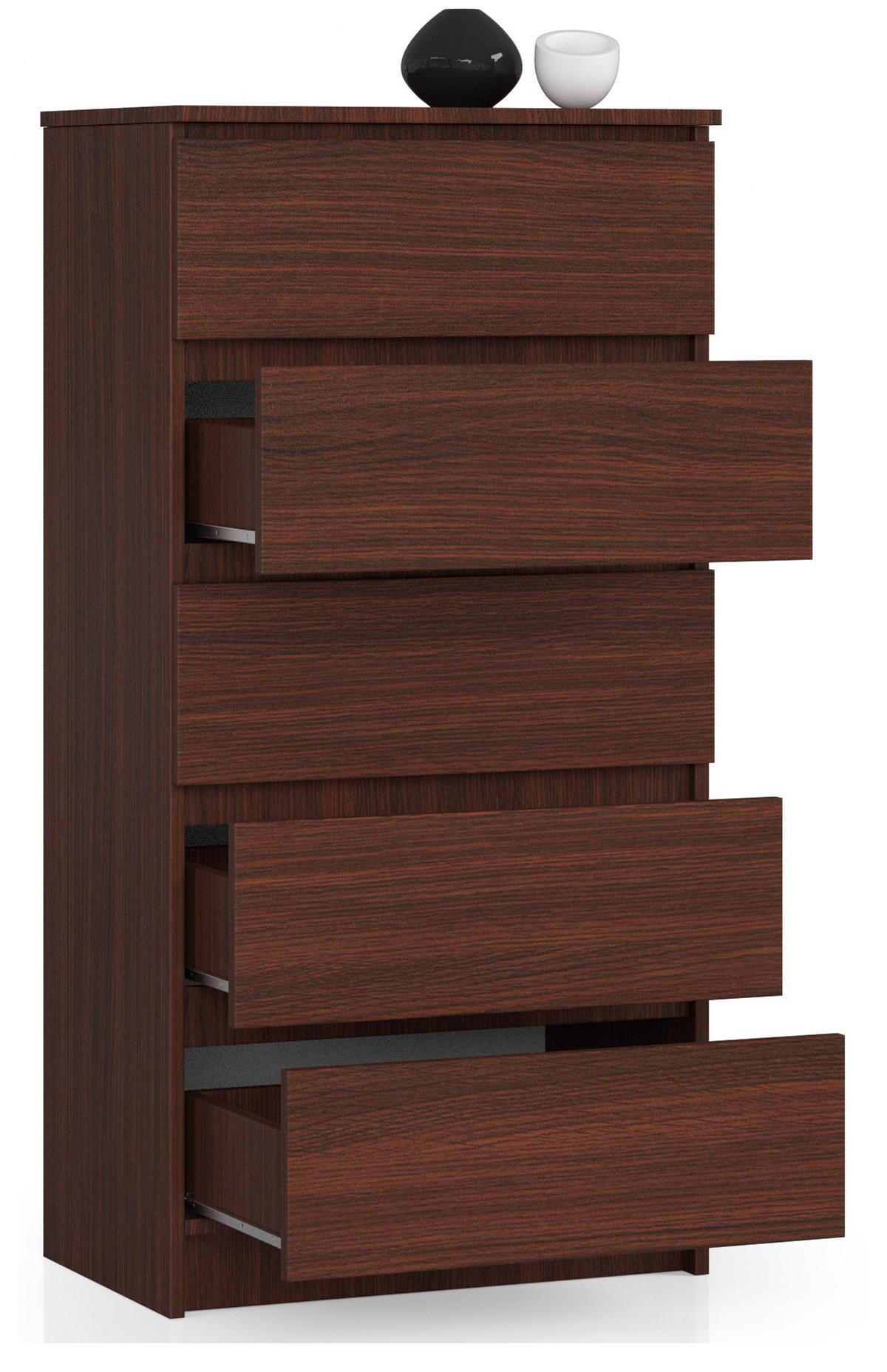 KOMMODE Dunkelbraun 121/60/40 - Dunkelbraun, Holzwerkstoff (60/121/40cm) - RAUMHIRSCH FURNITURE