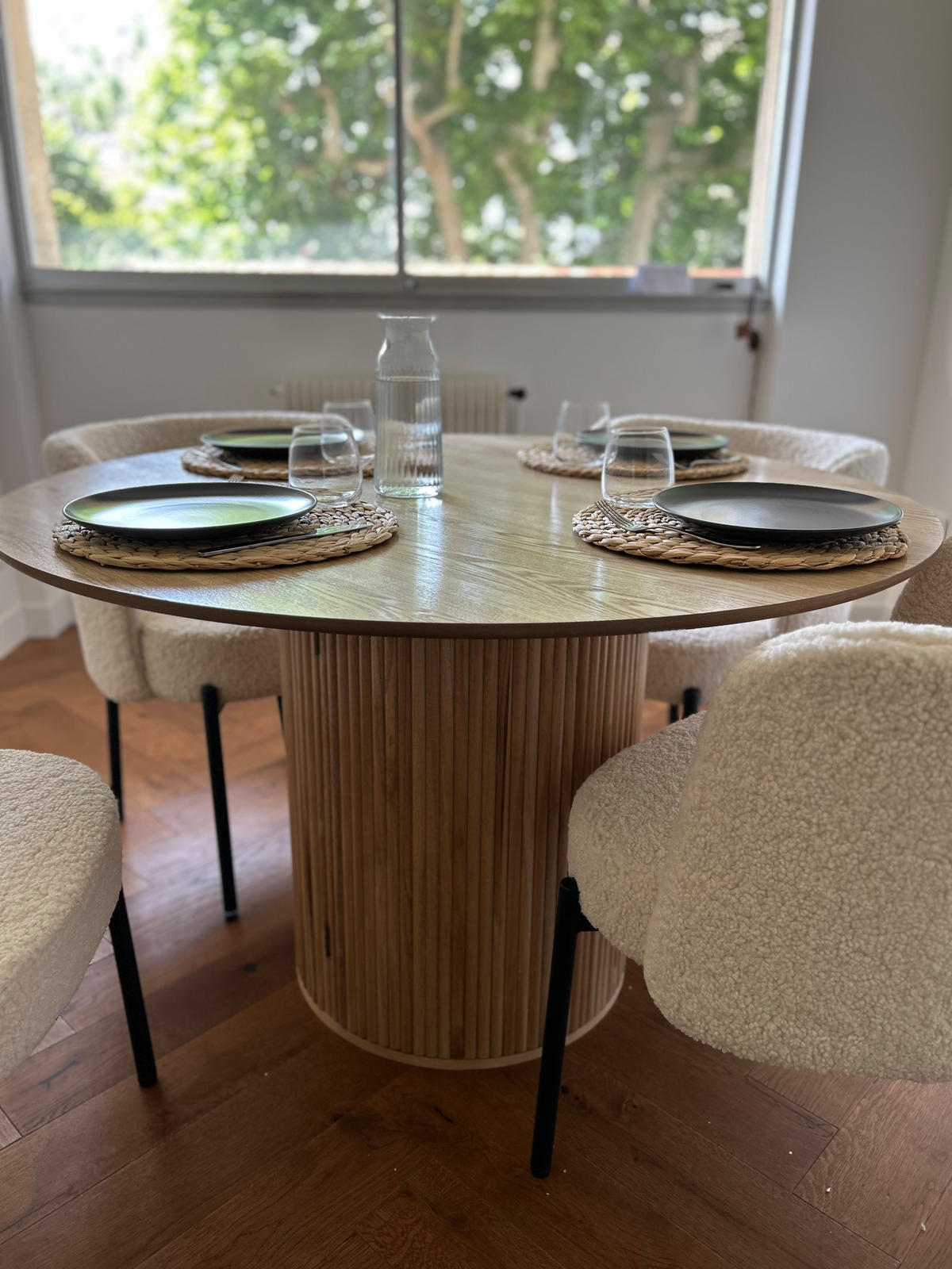 ESSTISCH Rund Braun 90 x 90 x 75 (cm) - Braun, Holz (90/90/75cm) - Nordlys