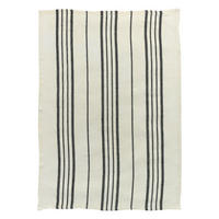 GESCHIRRTUCH Karma ecru/schwarz 55 x 75 cm - Schwarz/Weiß, Textil (75/55cm) - Winkler