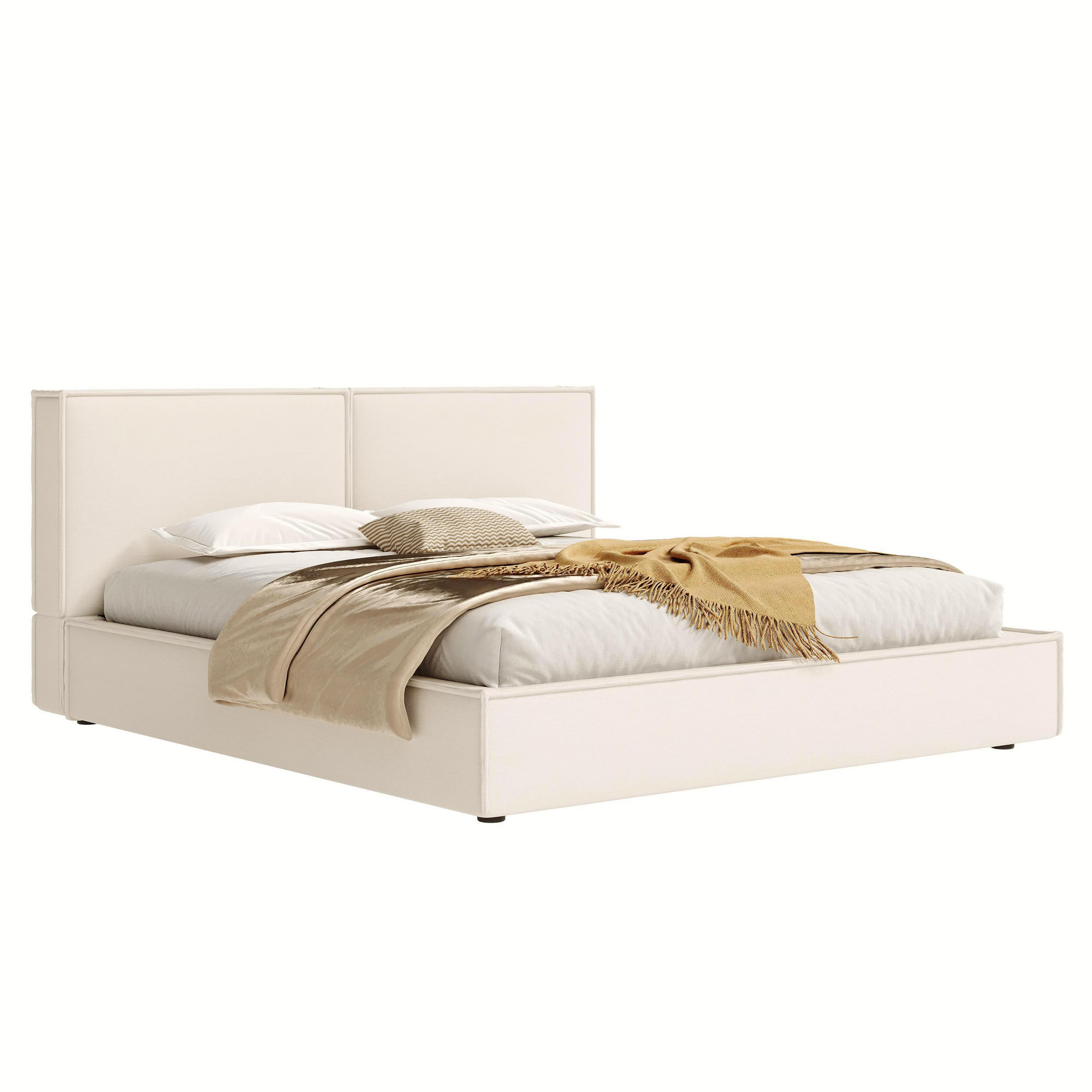 Flieks Polsterbett Beige 180x200 cm