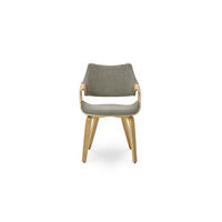 ESSZIMMERSTUHL EMBRACE CUDDIE aus Eiche und Stoff 55x56x82 (2er-Set) - Braun, Holz/Textil (56/82/55cm) - Elementi